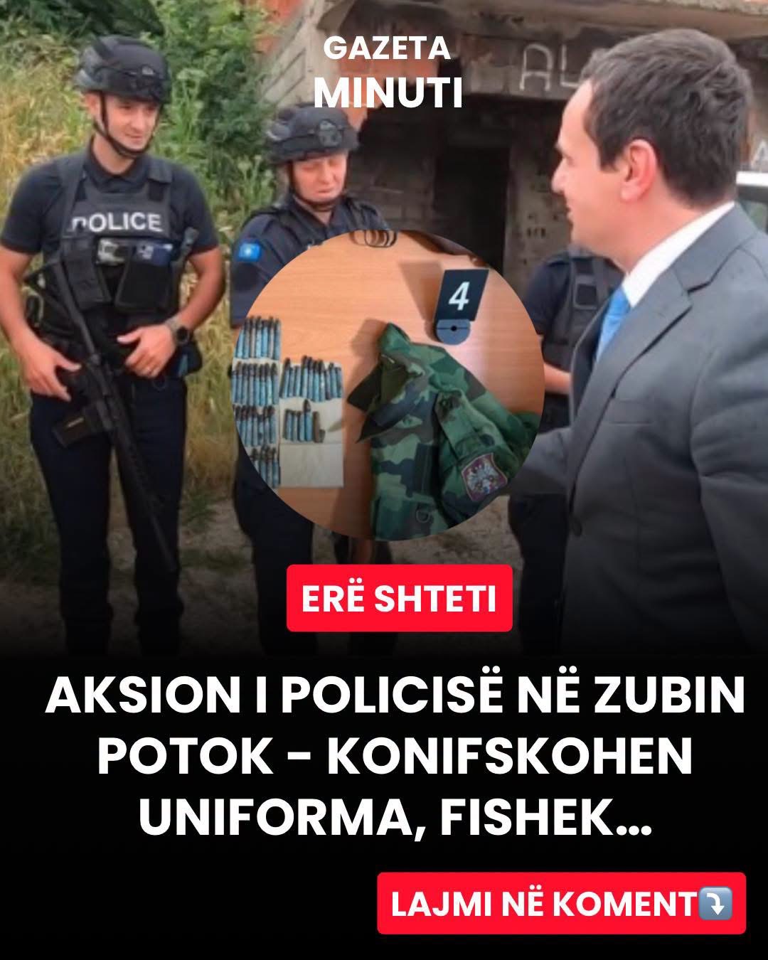 Aksion i Policisë në Zubin Potok – Konifskohen uniforma, dishek